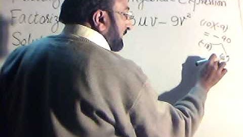 Factorization of Algebraic Expression part 3