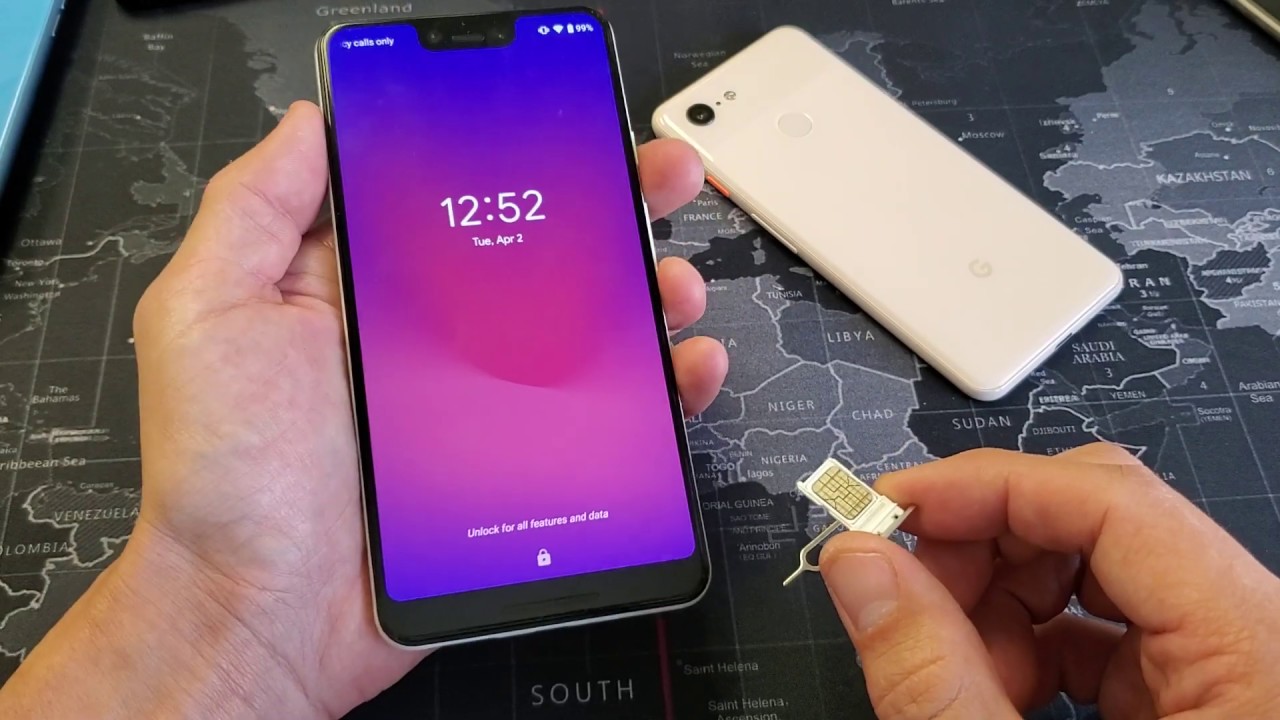 Google Pixel 3 / 3XL: How to Insert/Eject Sim Card Properly - YouTube