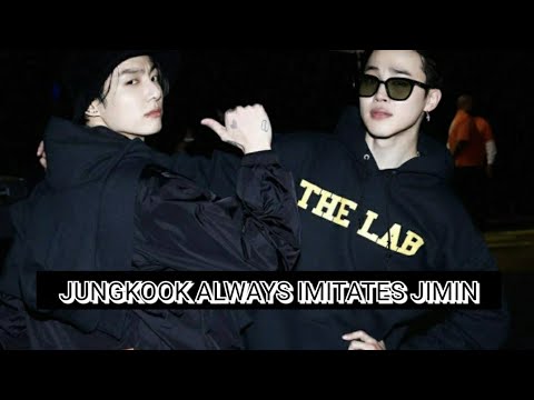 JUNGKOOK ALWAYS IMITATES JIMIN#KOOKMIN#JIKOOK#JUNGKOOK#JIMIN