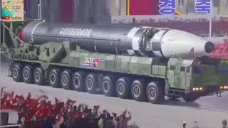 CORÉE DU NORD : PRÉSENTATION DU PLUS GROS MISSILE AU MONDE (DÉFILÉ DU 75E ANNIVERSAIRE DU PARTI)