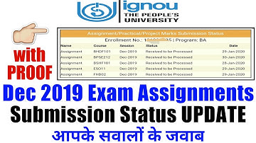 IGNOU Assignment Project Practical Submission Status UPDATE with Proof By TIPS GURU