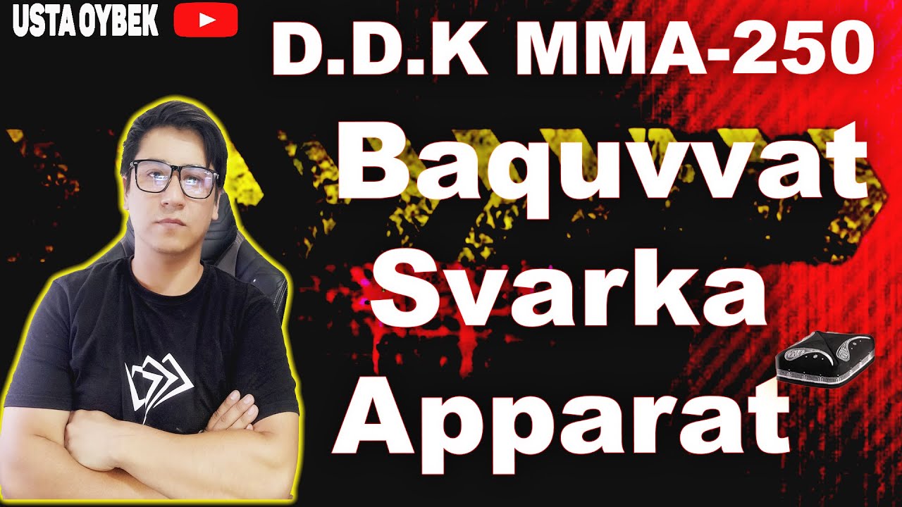 D.D.K MMA-250 Judayam Baquvvat Svarka Apparat