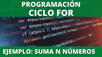 Programación: El bucle FOR (Estructura Repetitiva)
