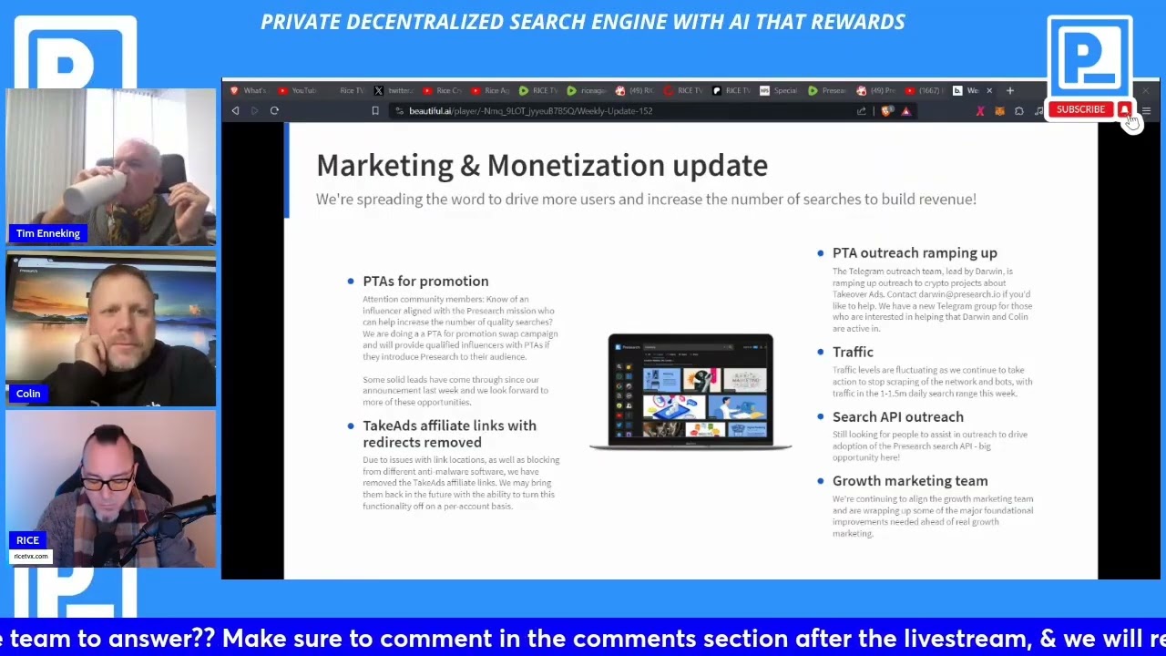Monetizing Presearch: PTAs for Promotion and Exciting Updates