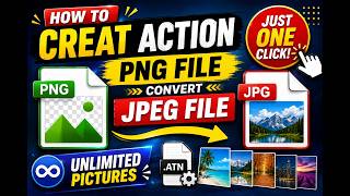 Convert Unlimited PNG to JPEG in Photoshop With ONE CLICK! 🚀 | Bulk Image Conversion