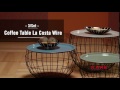Kare design coffee table la costa wire 3set