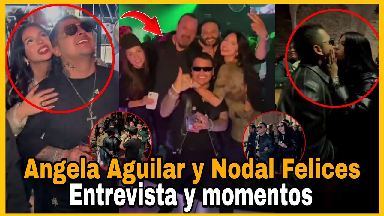 Angela Aguilar y su Felicidad en el cumpleaños de su esposo Nodal! Bailan y cantan juntos agonia