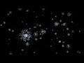 Футаж падает снег на черном фоне | Footage of snow falling on a black background