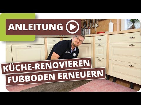 Fußboden erneuern ohne Küchen-Ausbau