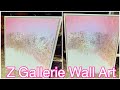 Cheap & Easy DIY Z Gallerie Wall Art | How to Make Wall Art | DIY Glitter Wall Art | ZGallerie Inspo