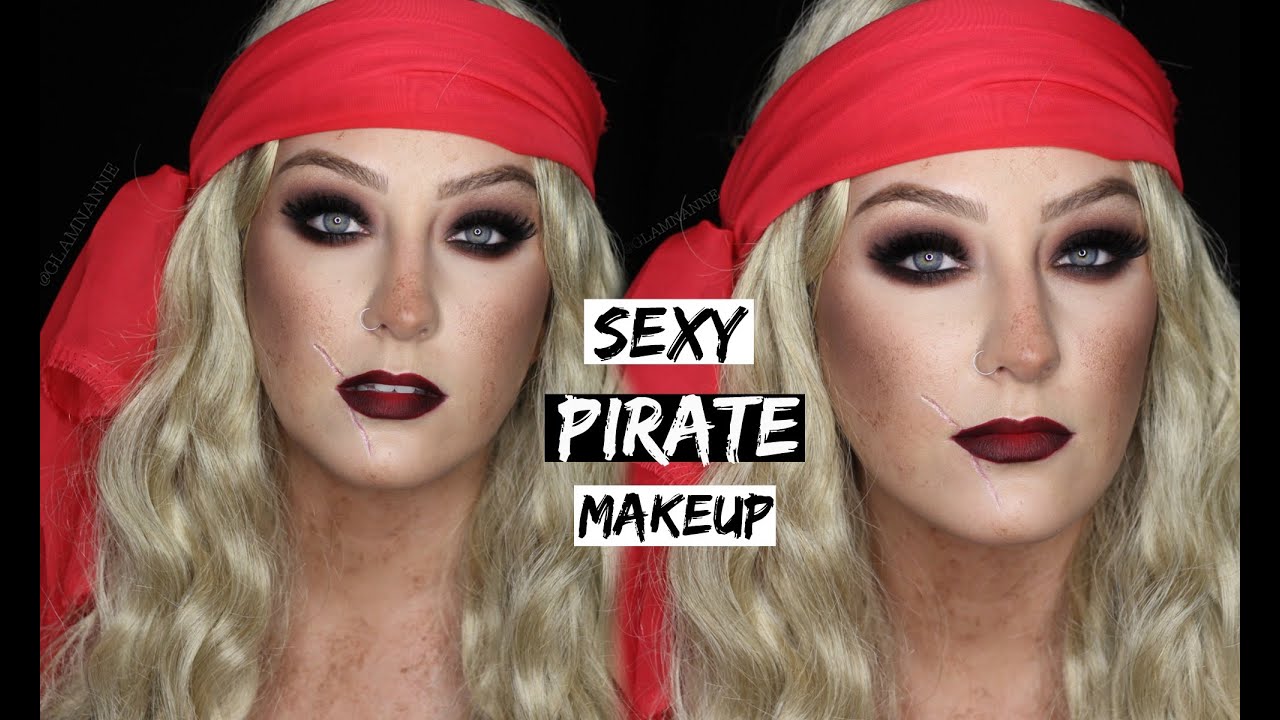 SEXY PIRATE MAKEUP TUTORIAL 31 Days Of Halloween GLAMNANNE YouTube