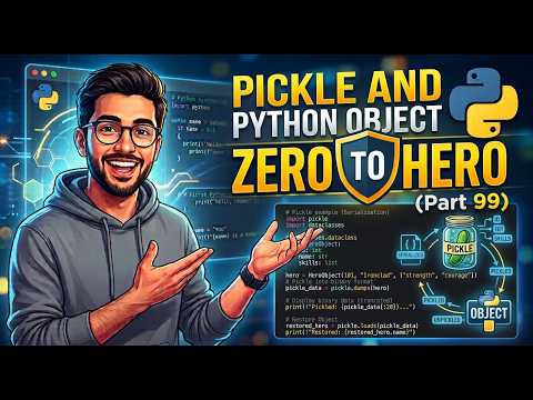 Pickle and Python Object | Zero to Hero (Part 99)