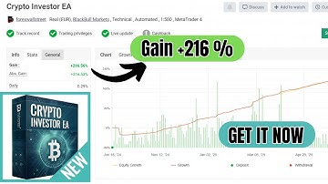 Crypto Investor EA MT4 v1.1 Review | Automated Forex & Crypto Trading Robot