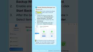 Transfer WhatsApp Messages from Android/iPhone to PC  #whatsapp #message #transfer #iphone #pctips