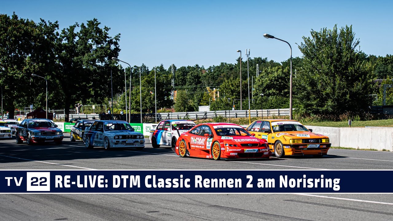 MOTOR TV22 RE-LIVE DTM Classic mit Bruno Spengler und Strietzel Stuck am Norisring Rennen 2 2022