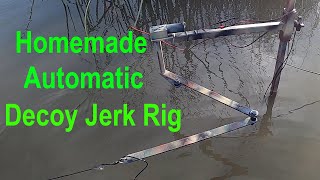 Automatic Decoy Jerk Rig System And Duck Decoy Spreader