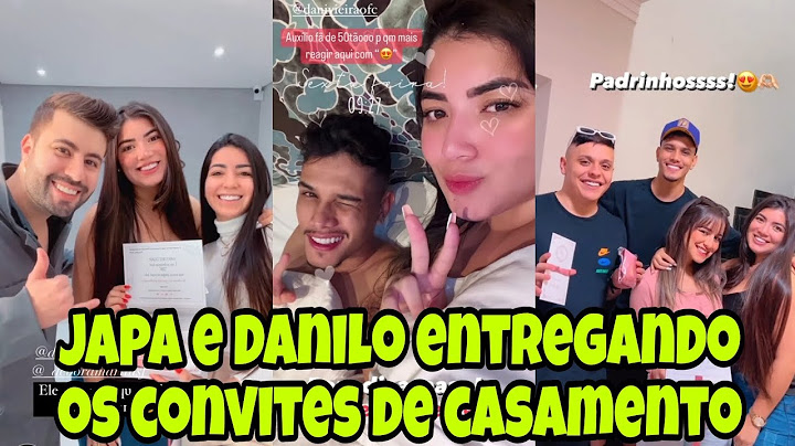 JAPA CHIMENES E DANILO ENTREGANDO OS CONVITES DOS PADRINHOS