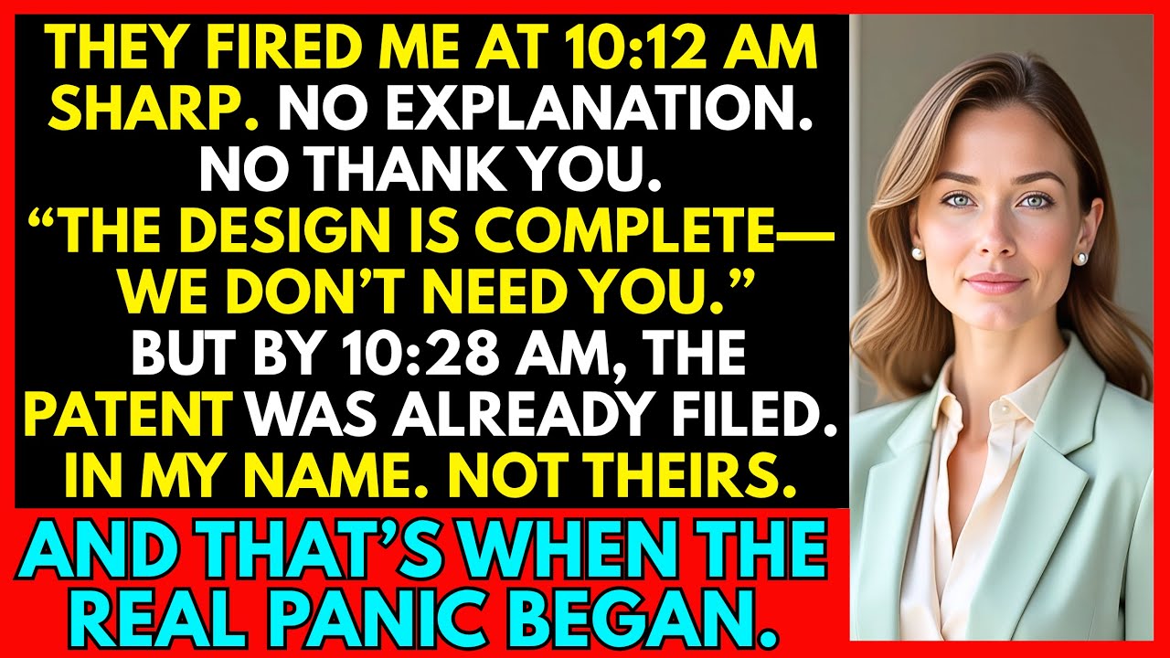 I Got Fired At 10:12 AM—By 10:28, Their $320M Design Was Patented In My Name.
