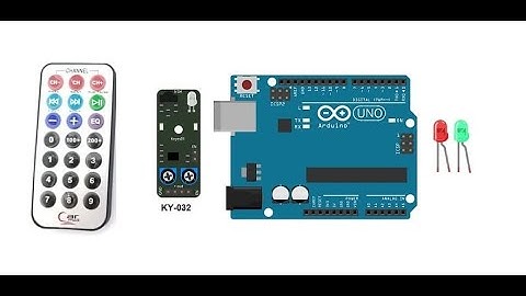 Allumer deux LED à distance par la télécommande en utilisant le capteur  KY-032 et l