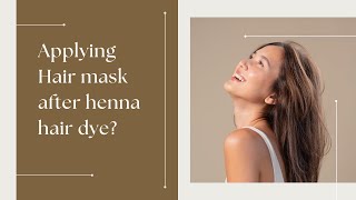 Applying hair mask after dyeing hair with henna?| Can you use a hair mask with henna?| by The Henna Guys 457 views 6 months ago 1 minute