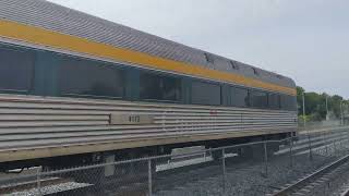 Via Rail Corridor Train 911 Passing through Eglinton GO Station - July 17, 2022