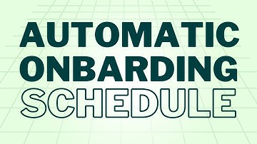 Automatic Employee Onboarding Scheduler
