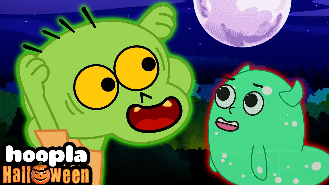 ⁣Zombie Had A Little Monster | Halloween Songs and Cartoons For Children | Hoopla Halloween