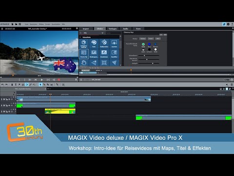 MAGIX Video deluxe - Intro Idee für Reisevideos mit Maps, Titel und Effekten