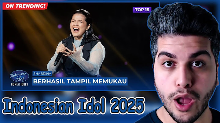 SHABRINA LEANOR - SELAMAT JALAN KEKASIH (RITA EFFENDY) - TOP 15 - Indonesian Idol 2025 REACTION