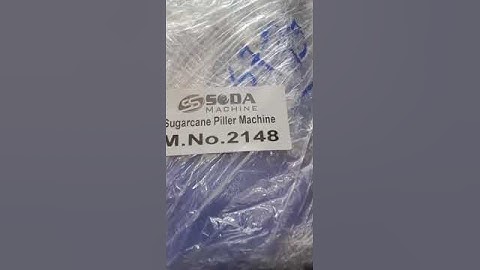 Sugarcane peeling machine packing video serial number 2148