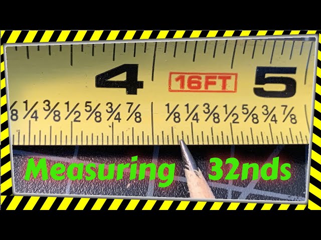 How to use a Tape Measure and read Fractions Easily 