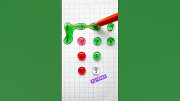 Trò chơi nối các giọt nước lần lượt từ 1 đến 12 #iqtest #drawing #colors #art #shorts #games #line