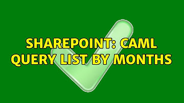 Sharepoint: CAML Query List by months (2 Solutions!!)