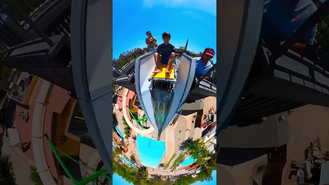 Aqua Skoot style water slide at Wild Water Adventure Park! #shorts