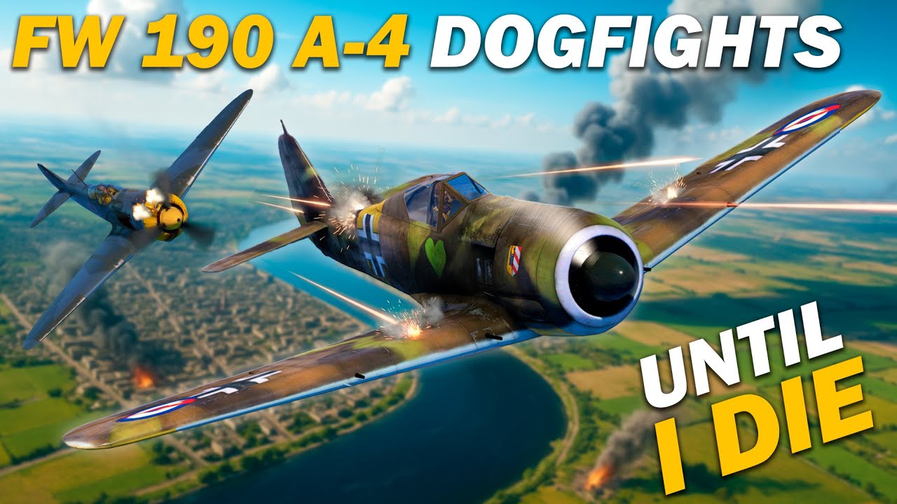 Fw 190 A-4 DOGFIGHTS Until I Die | The Butcher Bird | War Thunder Sim VR