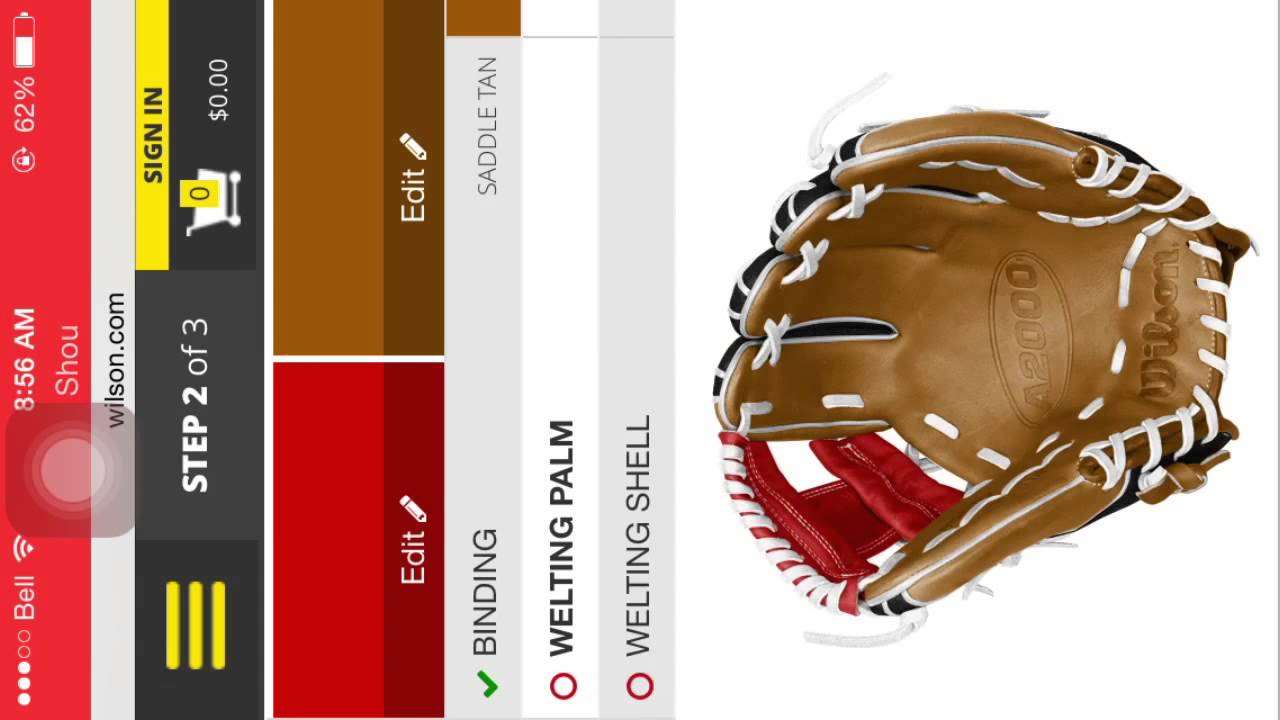 Customizing a Wilson baseball glove (glitch) YouTube