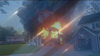 Garage fire in Aurora damages three homes