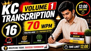 Kailash Chandra | Volume 01 | Transcription 16 | #70wpm