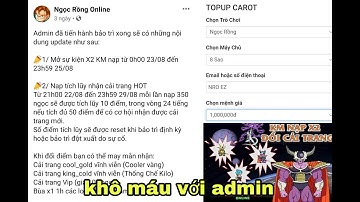 Ngọc Rồng Online - Nạp 3 củ Carot kiếm cải trang vip NRO EZ