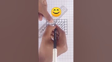 Easy and unique 3D illusion drawing #shorts #trending