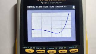 Finding zeros, mins, and maxes on a Ti84