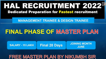 HOW TO CRACK HAL MANAGEMENT TRAINEE / DESIGN TRAINEE EXAM (2022)
