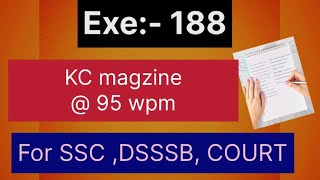 Transcription no 188 @ 95 wpm! Sir Kailash chandra! Shorthand dictation (vol 9 )
