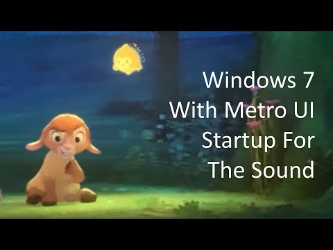 Windows 7 With Metro UI Startup Sound