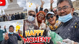 Today In My Vlog Nimoling Community White Chuna At Mani Ringmo I Love This Work And Happy  