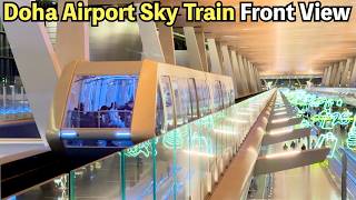 [Front View] Doha Hamad International Airport Sky Train (4K 60fps HDR)