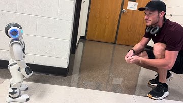 Nao Robot Greeting, Human-Robot Interaction 2025