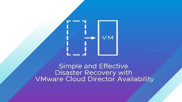 VMware Cloud Director Availability Disaster Recovery