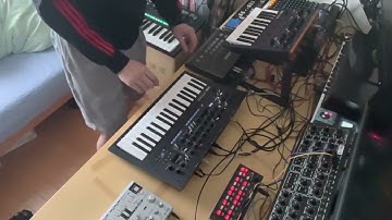 Machine Live Jam DEMO 4 (KORG Minilogue xd,Monologue,opsix,SQ-1,Behringer Pro-1,TD-3,KAWAI R-50e)
