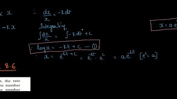 Chapter 8: Applications of Differential Equations: Exercise 8.6(Part 1)
